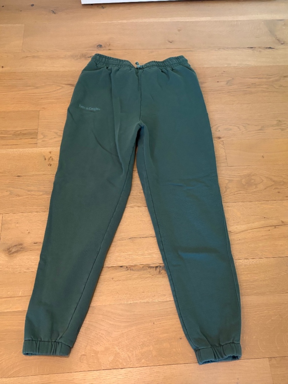 Favorite Daughter GREEN Blue Jogger Sweatpants- L LARGE